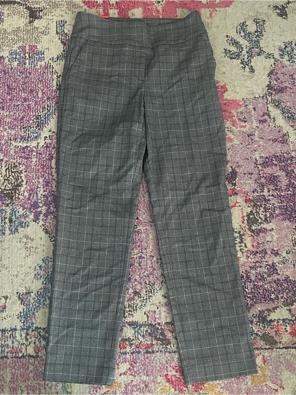 S.C. & Co. Gray Plaid Tailored Trousers size 8